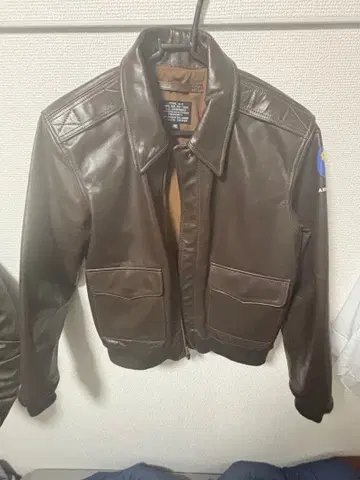 TYPE A-2 브라운 가죽 자켓 36