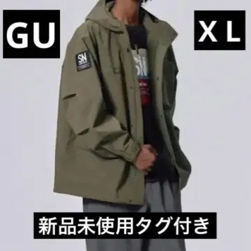 [ 택 포함 미사용 새상품 ] GU 유틸리티 블루종 올리브 X L