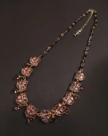 체코 비즈 고양이 목걸이 핸드메이드