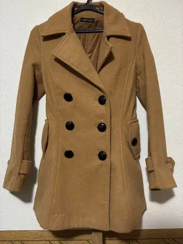 트렌치코트 더블 버튼 카멜 M
