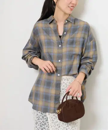 오가닉 코튼 믹스 옴브레 트윌 셔츠 JOURNALSTANDARD