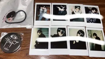 자아자아 아오이 폴라로이드, 머리 고무, 캔 배지 세트