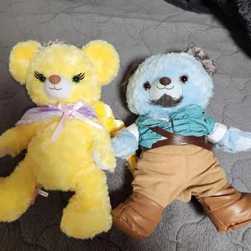 라푼젤 & 유진 유니베어 봉제 인형 세트