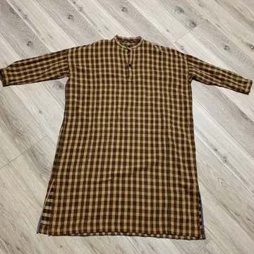 45rpm 인도 면 스모크 드레스 원피스