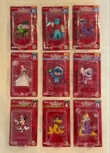 디즈니 크리스마스 오너먼트 복권 9체 세트