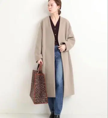 IENA 이에나 MANTECO 노카라 코트 베이지 38