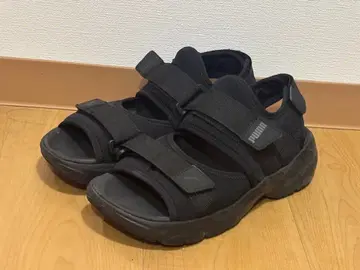 PUMA 블랙 매쉬업 샌들 26cm
