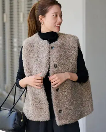 FRAMeWORK 인조 모피 베스트