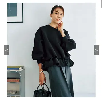 THREE SQUARE 모찌모찌 프릴 풀오버