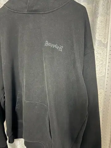 SupplieR (서플라이어) 블랙 후드티 XL 사이즈