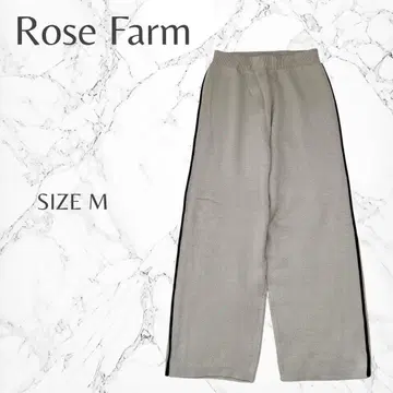 로즈팜 시마무라 캐주얼 와이드 사이드 라인 니트 팬츠 M