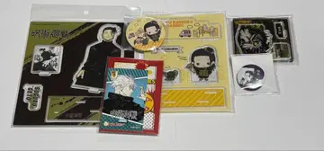 주술회전 아크릴 스탠드 게토 스구루 고죠 사토루 캔 배지 브로마이드