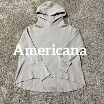 Americana 써멀 후드 부착 후드티 그레이