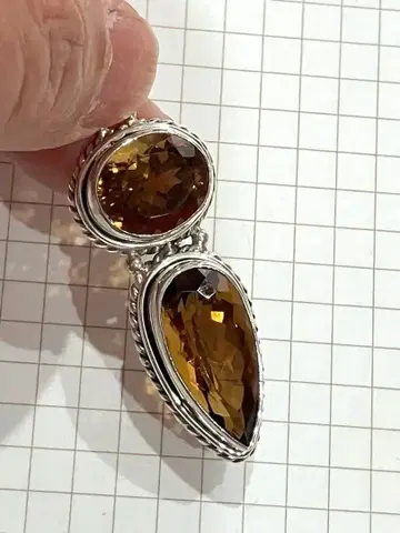 만다린 시트린 펜던트 탑