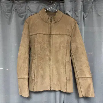 베이지 스웨이드 자켓 Y2K