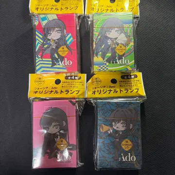 Ado 조지아 코카콜라 애드 카드놀이 전 4종 컴플리트 세트