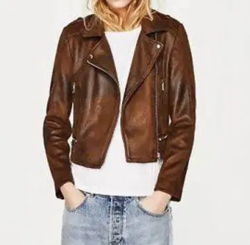 ZARA (자라) 인조 가죽 라이더 자켓