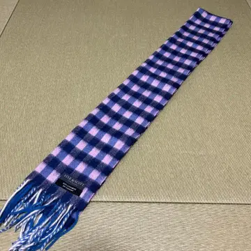 Lyle & Scott 체크 무늬 캐시미어 머플러