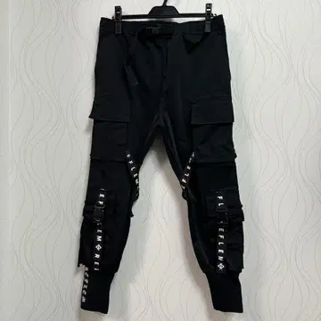 REFLEM 하네스 로고 벨트 카고 팬츠 나일론