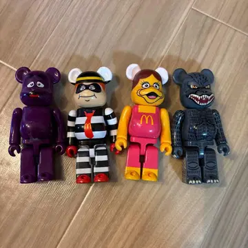 BE@RBRICK 고질라 맥도날드 4체 세트