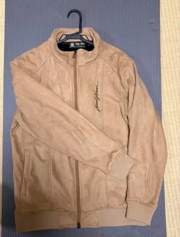 레어 안감 플리스 폴리 스웨이드 스탠드 블루종 카멜 183KG1303