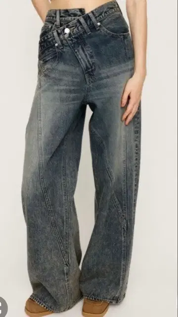 SLY J/W 스위칭 스트레이트 팬츠