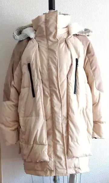 후드 부착 다운풍 자켓