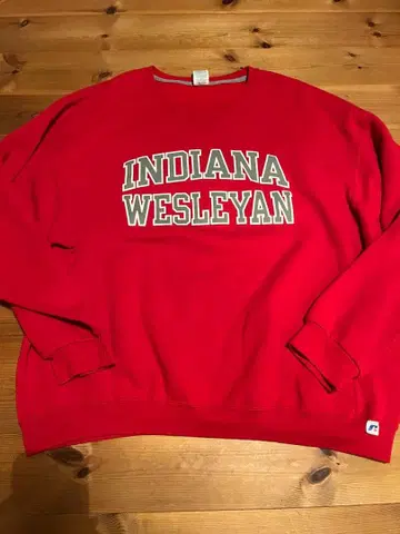 RUSSELL ATHLETIC XXL 레드 칼리지 맨투맨 긴팔