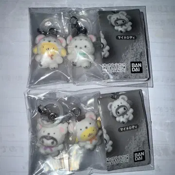 산리오 메지루시 액세서리 후와후와 스노우 포차코 폼폼푸딩 쿠로미