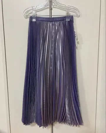 르쉘 블루 퍼플 플리츠 스커트 택 포함 새상품
