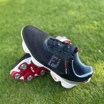 골프 신발 스파이크 블랙/화이트/레드