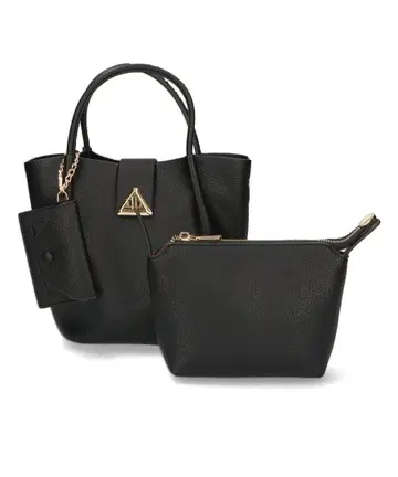 턱 핸드백 블랙