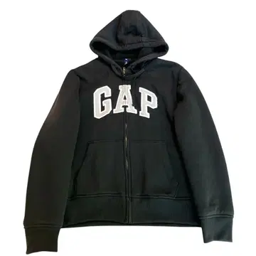 갭 GAP 풀 집업 후드티 속기모 맨투맨 블랙 새상품급 M 사이즈