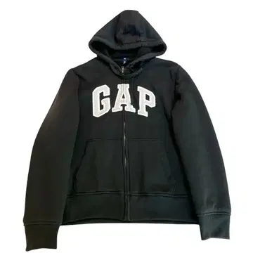 갭 GAP 풀 집업 후드티 속기모 맨투맨 블랙 새상품급 M 사이즈
