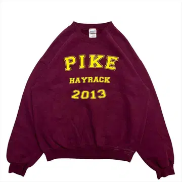 PIKEHAYRACK2013 로고 맨투맨 트레이닝복 구제 의류 남성용 M