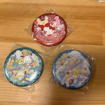 산리오 키라키라 BIC 캔뱃지 3세트