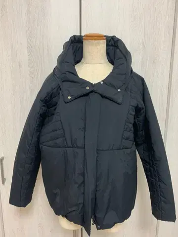 adidas 후드 부착 다운 자켓 블랙