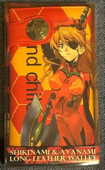 에반게리온 아스카 롱 가죽 지갑