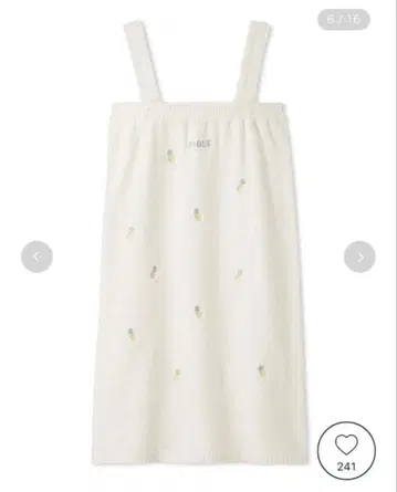 젤라또피케 파인애플 자수 원피스 룸웨어