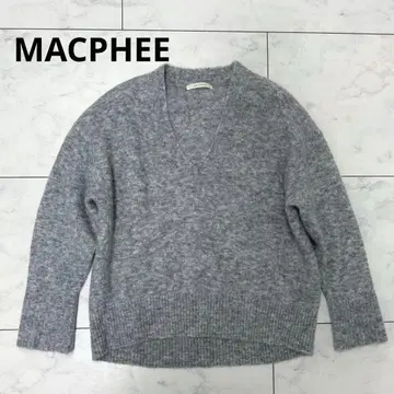 MACPHEE 맥피 모헤어 V넥 니트 스웨터