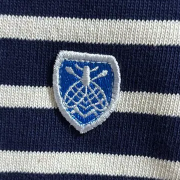 미사용 새상품 ORCIVAL 네이비와 화이트 보더