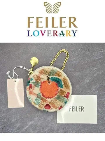 LOVERARY BY FEILER 레트로 후르츠 체크 서클 파우치