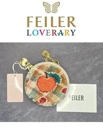 LOVERARY BY FEILER 레트로 후르츠 체크 서클 파우치