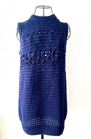 프로엔자 스쿨러 니트 탑 네이비