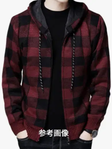 속기모 집업 블루종 레드 XL