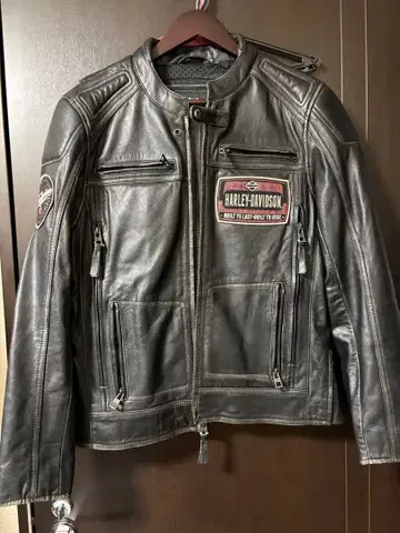 Harley-Davidson 블랙 가죽 자켓