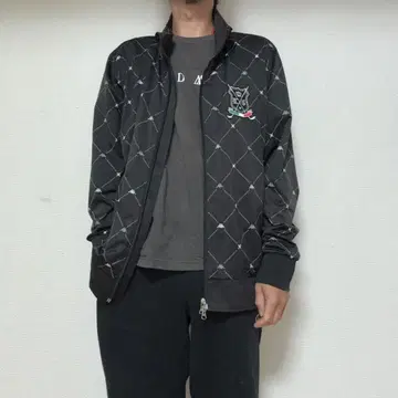 카파 엠블럼 자수 올 패턴 트랙 자켓 저지 LL