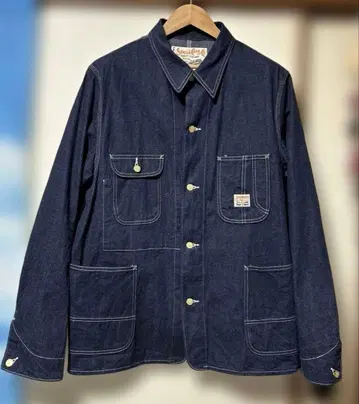 SUGER CANE (슈가케인) 데님 커버올 (워크 코트)