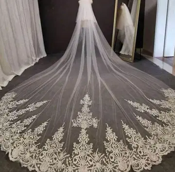 [ 착용 사진 있음 ] 결혼식/베일/롱 베일/브라이덜/웨딩