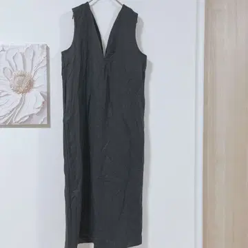 Re:EDIT 슬리브리스 원피스 살로펫 스커트 다크 그레이 SC